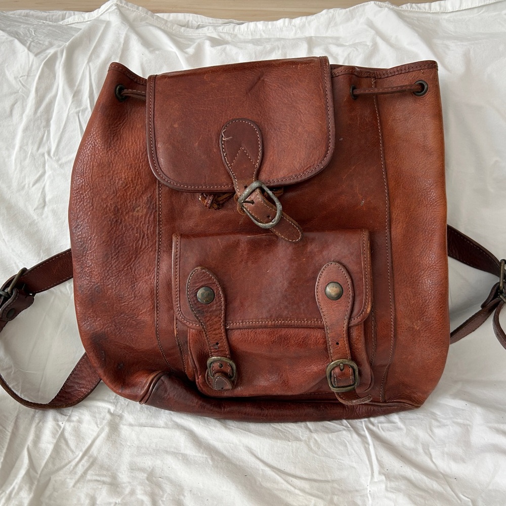 Vintage Leather Backpack
